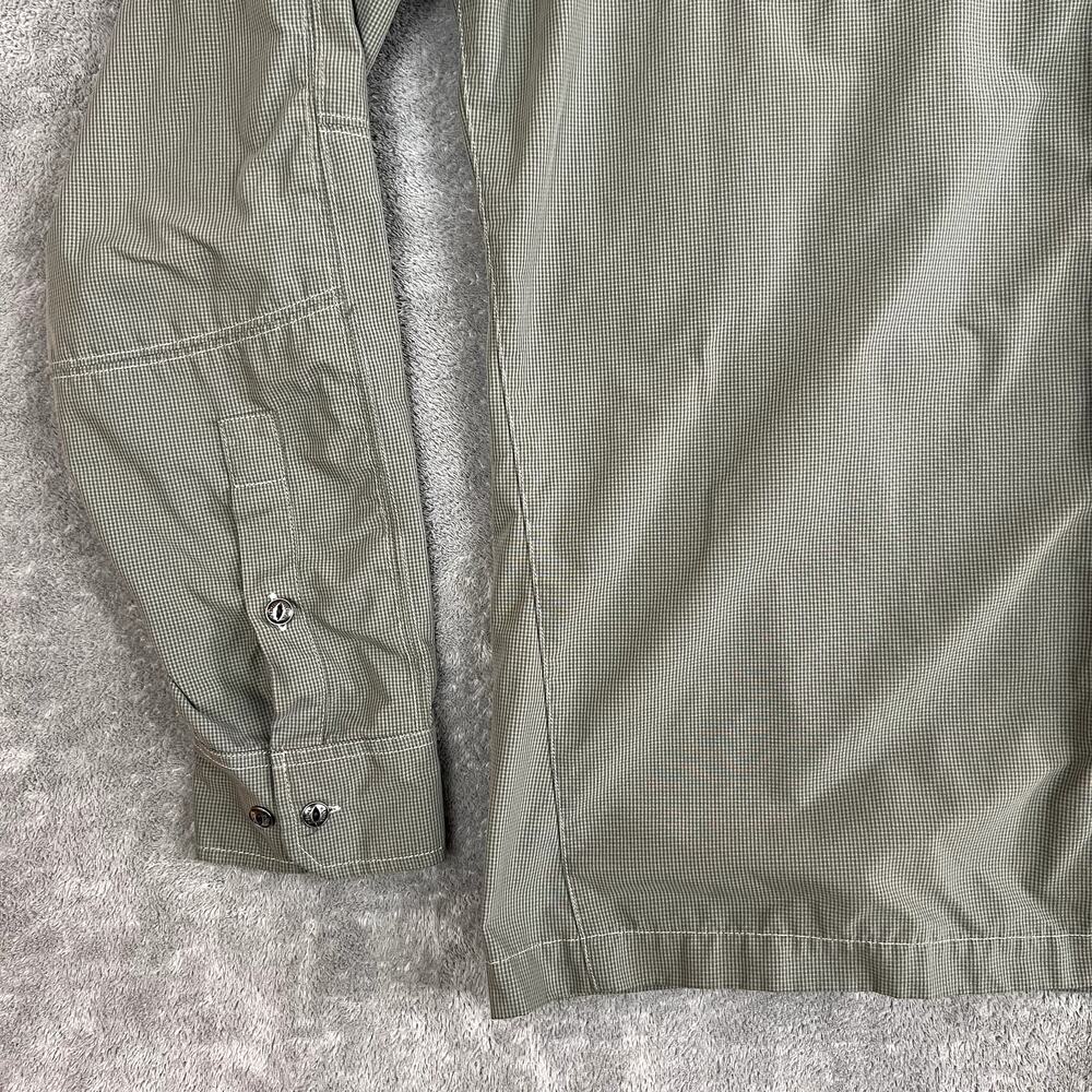 Kuhl Long Sleeve Button Down Shirt Mens M Eluxur Green/Gray Performance - Picture 4 of 10